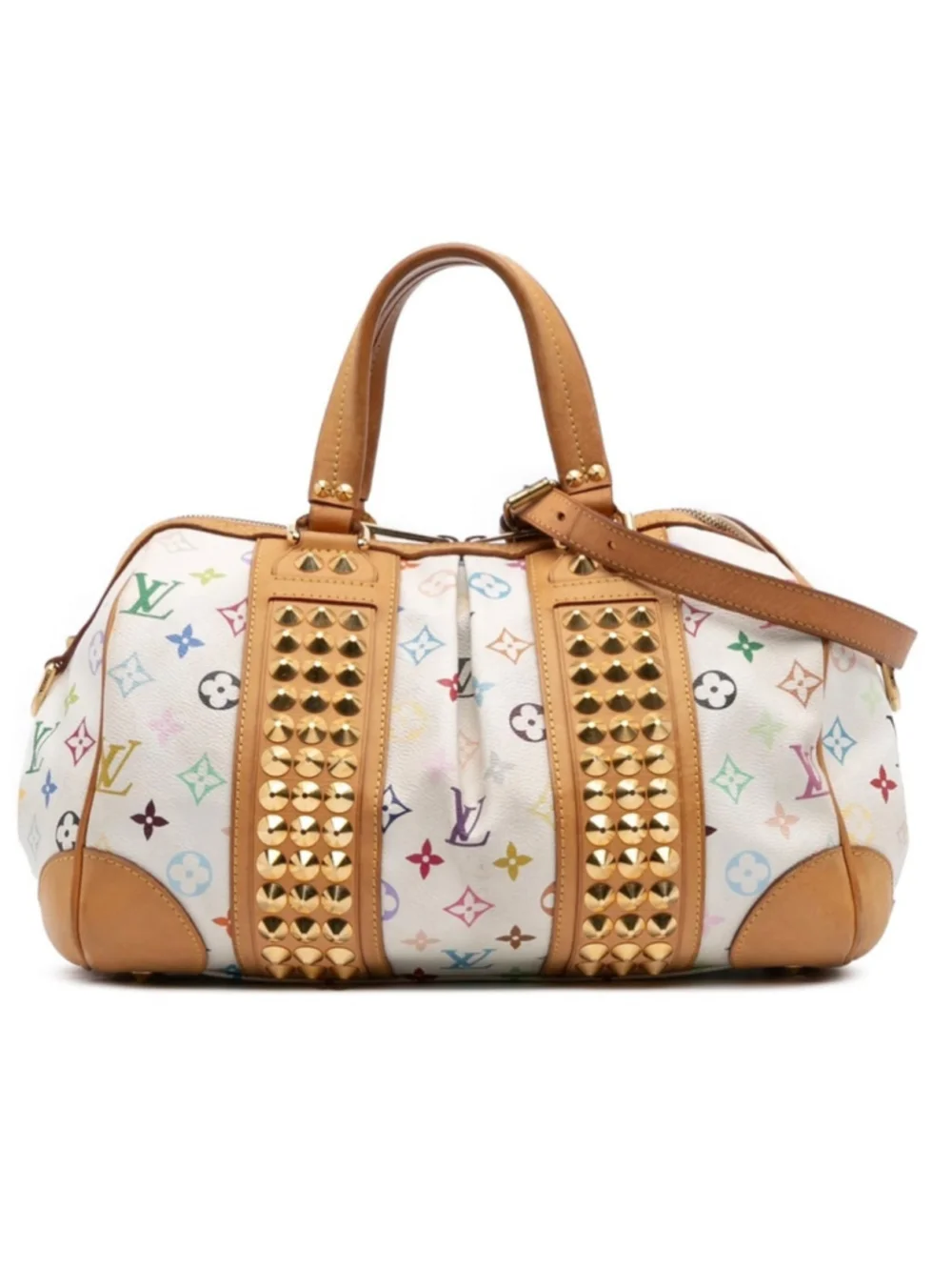 LOUIS VUITTON Monogram MultiColor Courtney MM Murakami White
